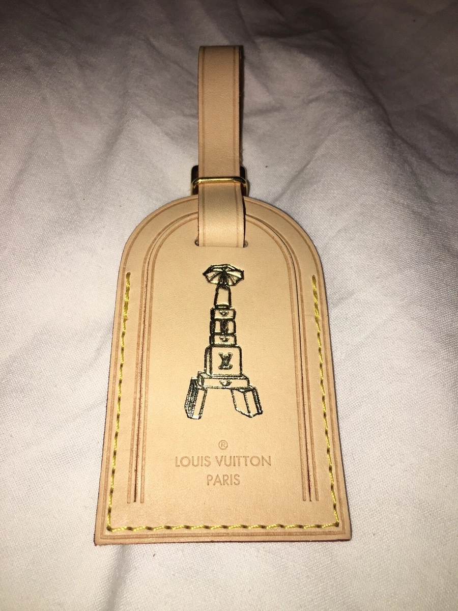 LOUIS VUITTON Vachetta Leather Luggage Tag 45981