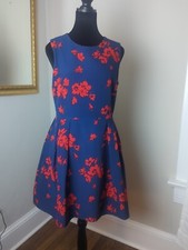 GAP SLEEVELESS DRESS PLEAT WAIST FULLY LINED-SIZES 4