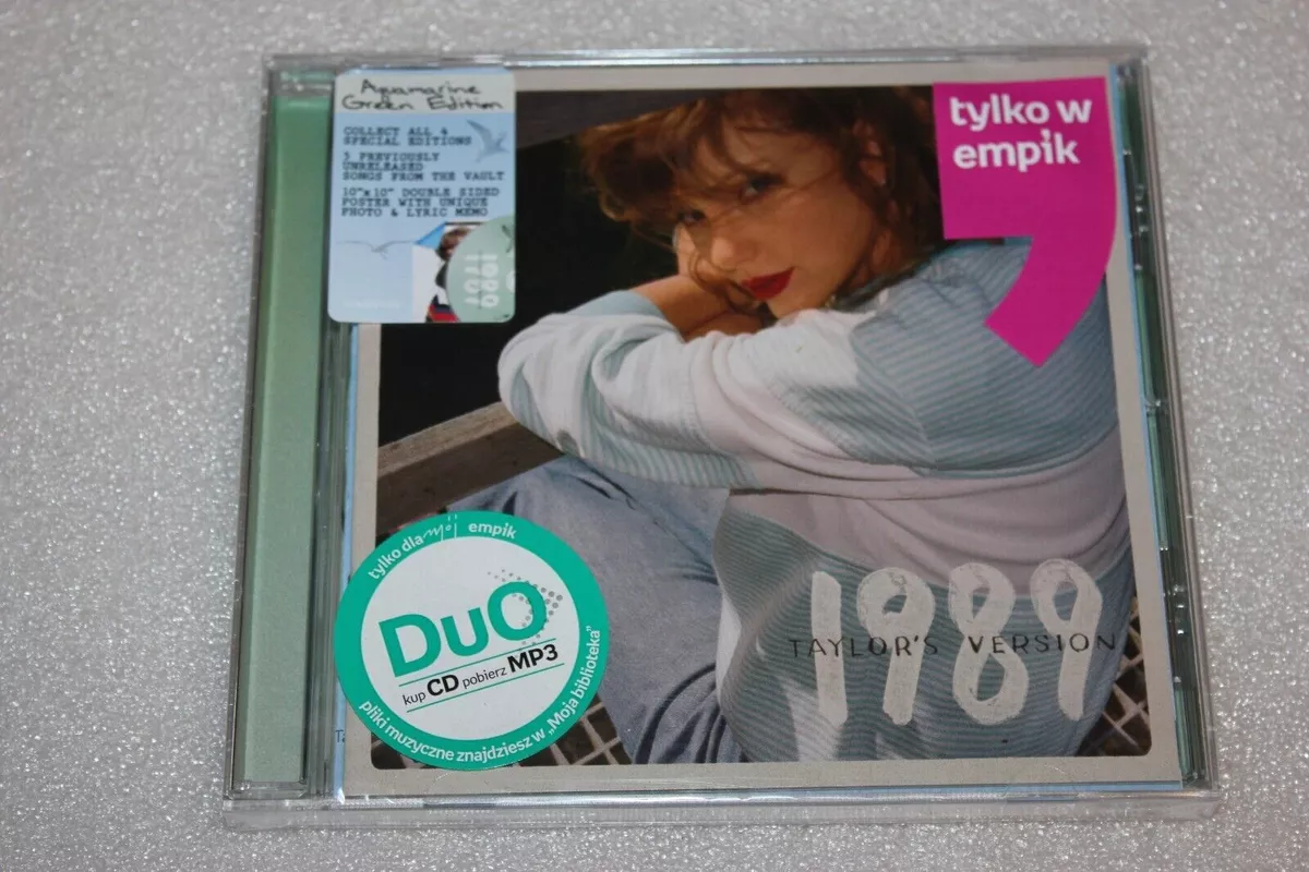 Taylor Swift - 1989 (Taylor's Version) (Aquamarine Green) CD POLISH  STICKERS