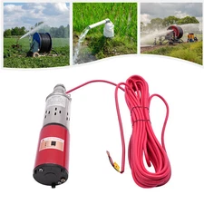 Solar Submersible Pump Deep Well Water 12V DC Pump Stainless Steel 1500L/H