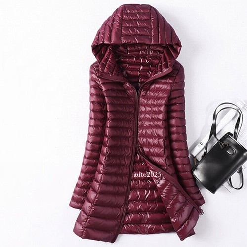 Packable Ultralight Parka Women Long 90% Duck Down Jacket Coat Overcoat Puffer B - Picture 17 of 39