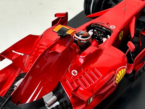 1:18 Scale Hot Wheels 2008 Ferrari Grand Prix Winner Kimi Raikkonen Perfect Race - Picture 19 of 22