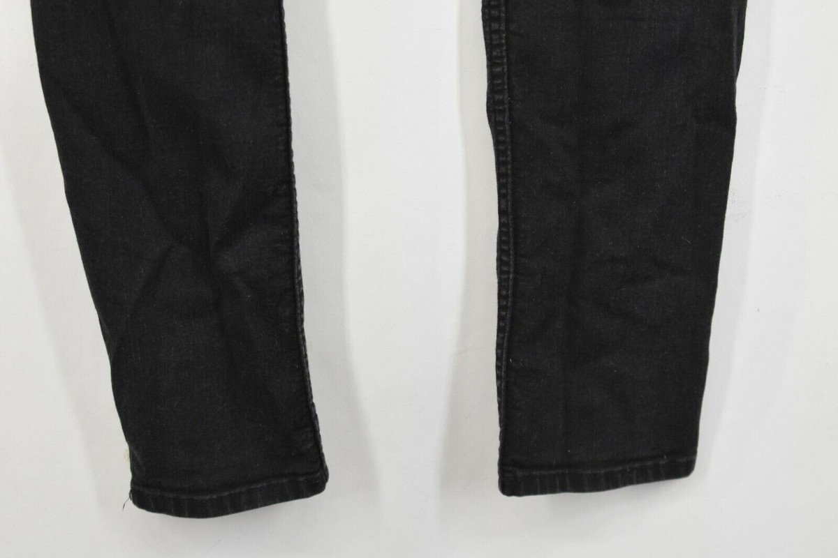 H&M Womens Black Regular Fit Comfortable 5-Pocket Cotton Blend 