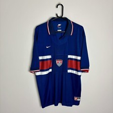 USA Football Shirt Soccer Jersey 1996-1998 Away (L) 0175