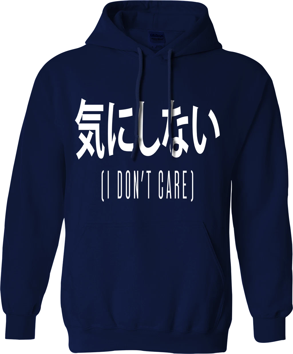 RHUDE Felpa con cappuccio scrittura cinese I Don't Care slogan divertente scherzo retrò adulto regalo top