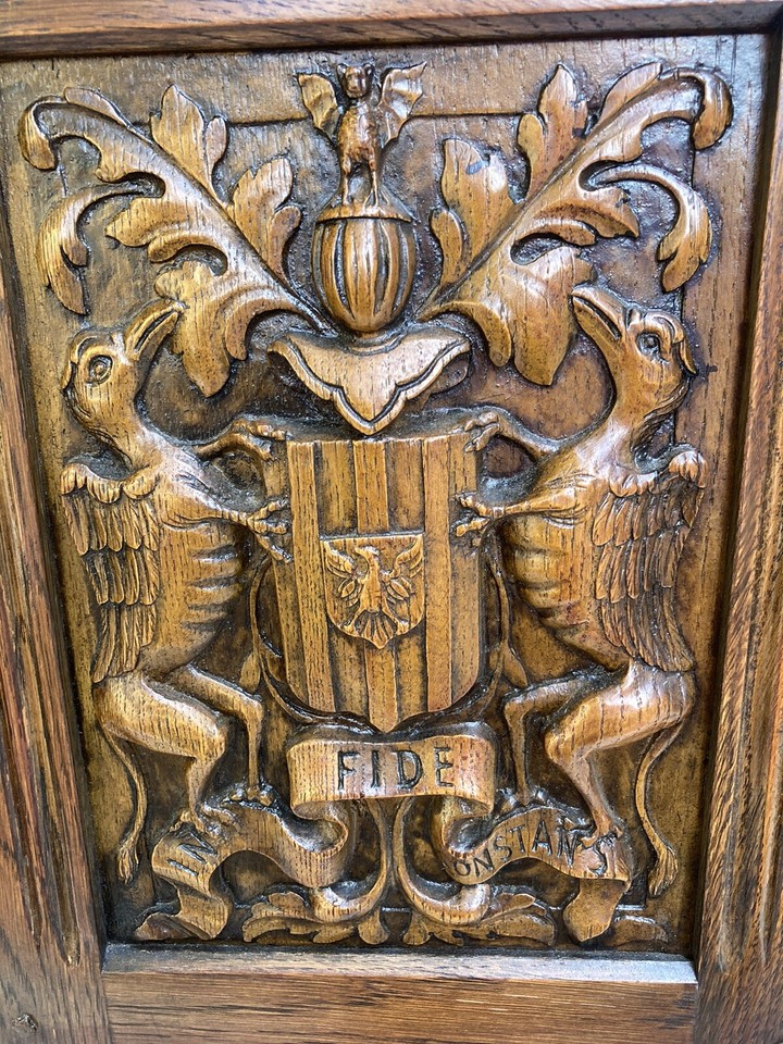 Lovely Vintage Oak ( In Fide Constans) eBay
