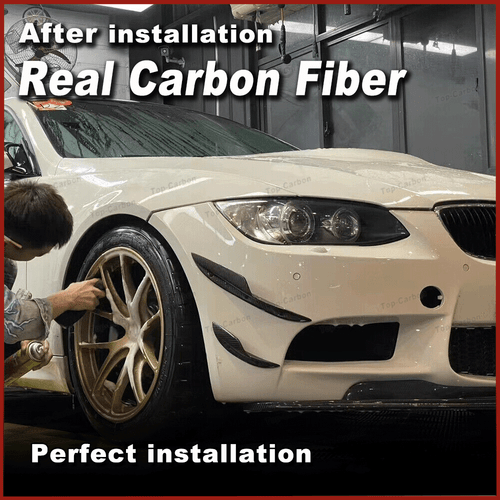 Carbon Front Splitter Flaps Canard Wings Frontlippe für BMW E90 E92 E93 M3 05-12 - Picture 2 of 11