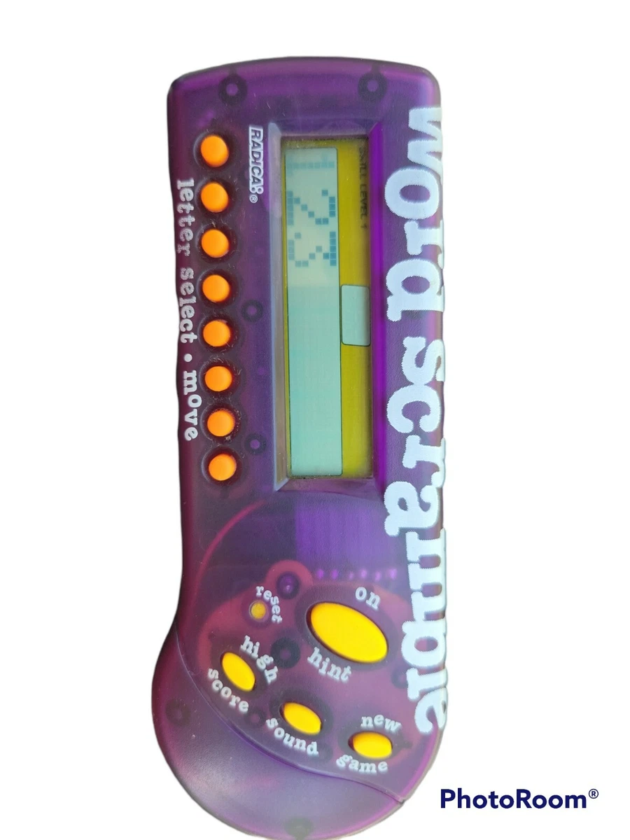 Radica Pocket Electronic Word Scramble Game Fun Play On Words
