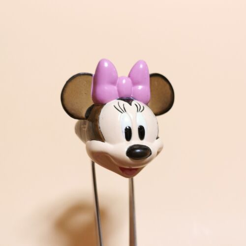 Disney Minnie Mouse Head Shape TOY RING PLAY JEWELRY 1.5" Mini Figure TOMY Japan - Picture 1 of 8
