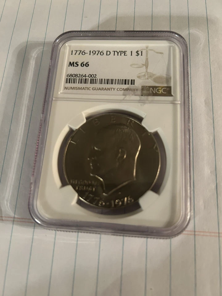 1776-1976-D $1 Type1 Eisenhower Dollar NGC MS66 - Image 3 of 4