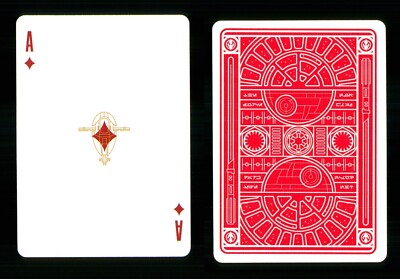 Playing card Star Wars Dark Side Red Slave I - Ace of Diamonds ZT 24