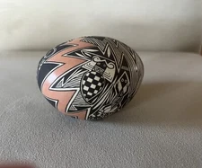 ACOMA Pueblo pottery "seed pot" 1989 by W. ARAGON.