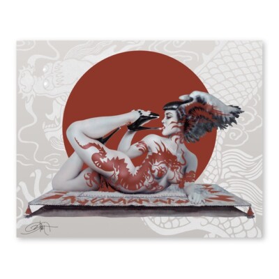 Masuimi Max 'Red Dragon' by Olivia– 8" x 10" Giclée Print (Signed) | eBay