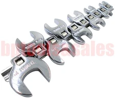 10pc 3/8" DR. (SAE) Crowfoot Wrench Set w/ Snap-on Snap-off Storage Rail