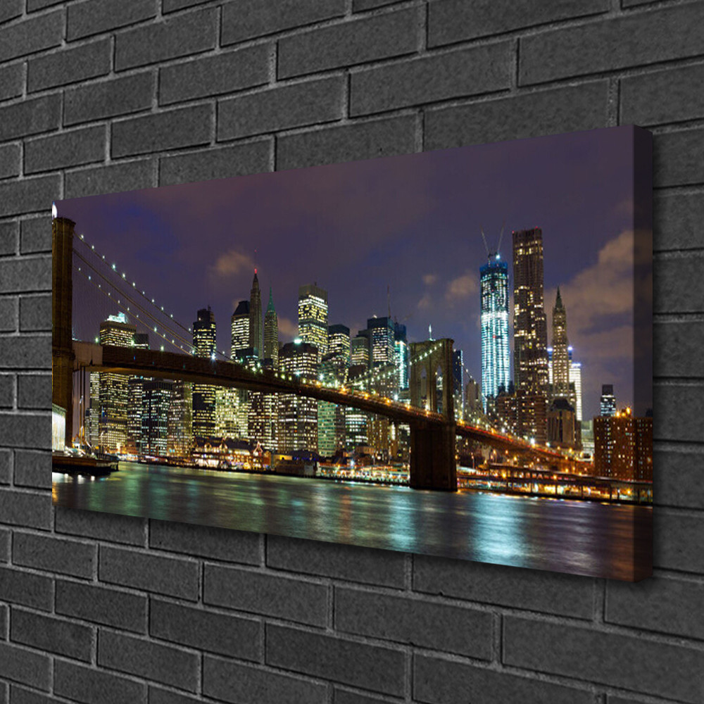Impression sur toile 100x50 d'architecture urbaine avec finitions haut de gamme