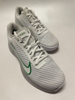 Nike Air Zoom Vapor 11 HC Tennis Shoes White Green DR6965-102