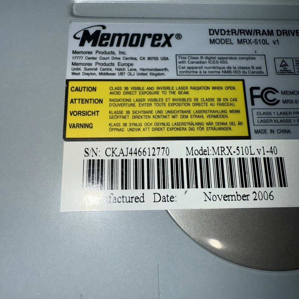 Memorex DVD Multi Recorder Player Part No. 32023292 Double Layer 16x Tested Good - Image 4 of 4