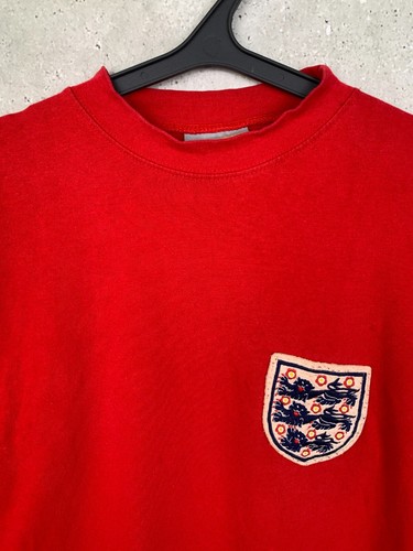 VINTAGE 1970's ENGLAND NATIONAL TEAM AWAY FOOTBALL SHIRT TOFFS JERSEY SIZE L - Picture 2 of 7