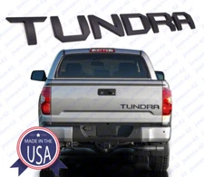 Matte Black 3D Raised Tailgate Insert Letters for 2014-2020 Toyota Tundra