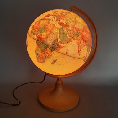 Globus Beleuchtet aus Tabelle Globo Nova Rico Florence Ricoglobus Vintage