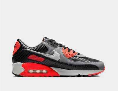 Nike Air Max 90 Herren Sneaker in Schwarz Grau und Rot Schuhe