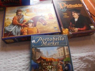 El Grande - Hans im Glück - . Portobello Maret- Pfefferaäcke 3 komplette Spiele