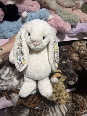 Jellycat Medium Bashful Callie Bunny (sehr guter Zustand) - USA exklusiv. Rentner