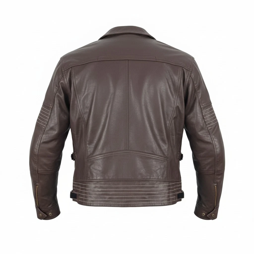 Indian Motorcycle Men's Phoenix Leather Jacket W/ Armor Brown New Small & 3XL - product detail image 2