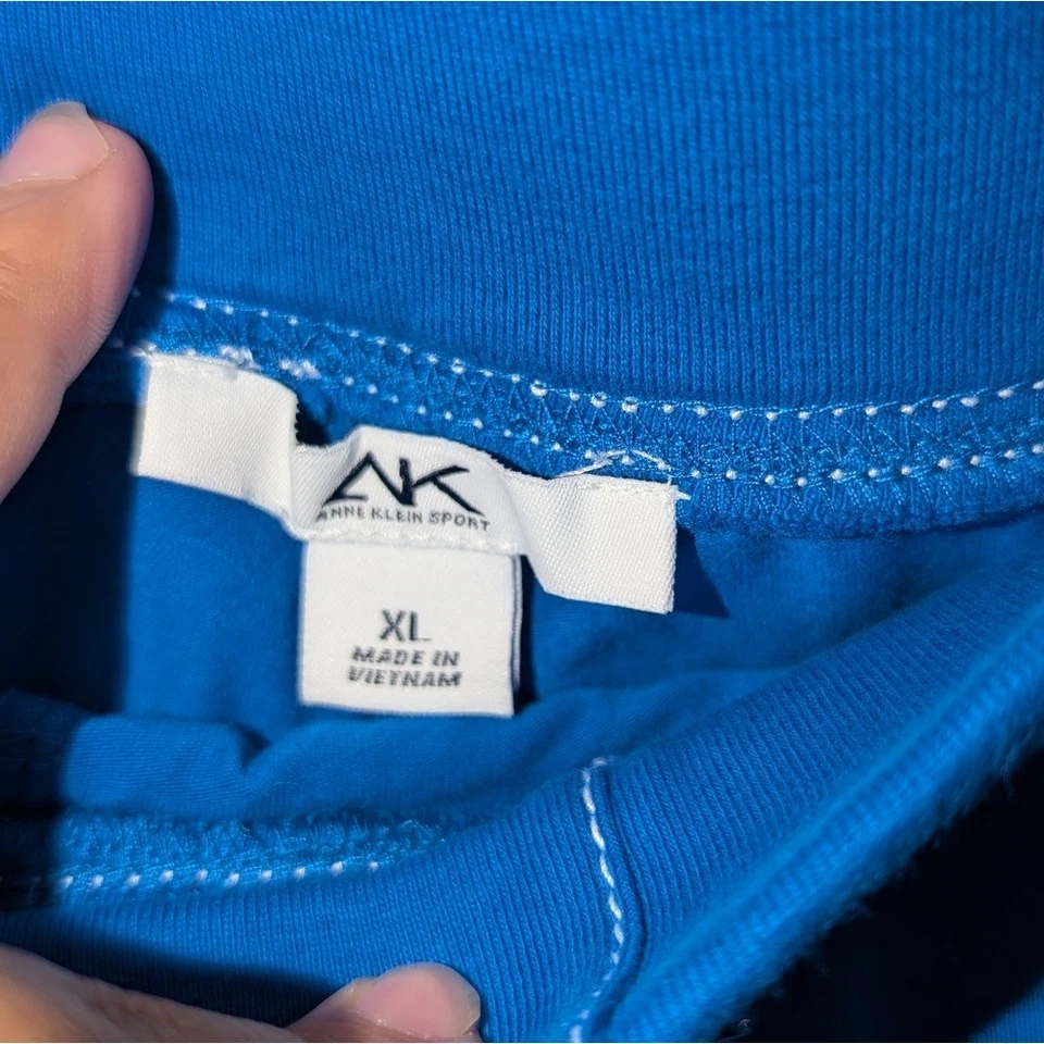 Anne Klein Sport Skort Blue Size XL Skirt Shorts Pull On Drawstring - Imagem 4 de 4