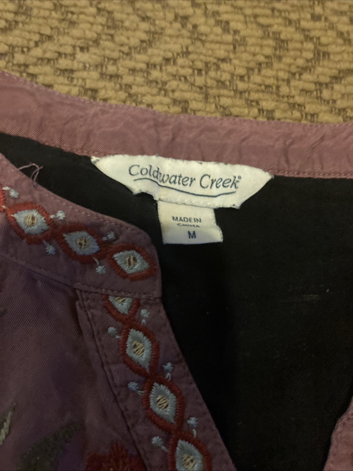 Coldwater Creek Women’s Cotton Silk Mixed Print E… - image 3