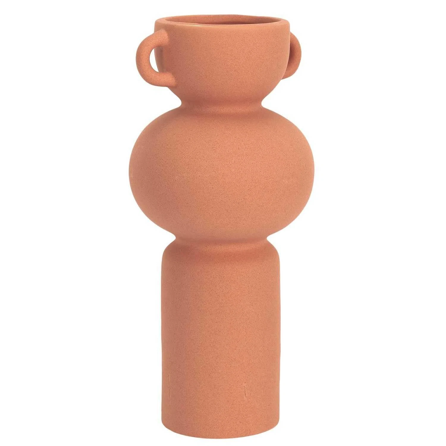 , HD9100, Terracotta Ceramic Vase with Handle, Modern and Elegant Design, Per...