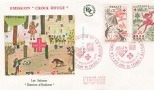 FRANCE 1975 FDC CROIX ROUGE YT 1860 ET 1861
