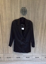 Gauge81 Black Satin Cartagena Blazer Dress
