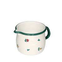 Riess Schnabeltopf Gebaucht Ø12Cm 1 Liter Gmundner Streublumen Emaille