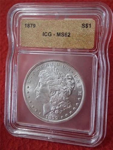 1879 MORGAN SILVER DOLLAR ICG MS 62                                 #MF-1117