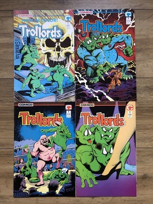 Trollords #1-4 Comic Set 1988 Full Comico Comics Set