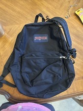 JanSport Black SuperBreak Backpack School Book Bag Travel Laptop Classic