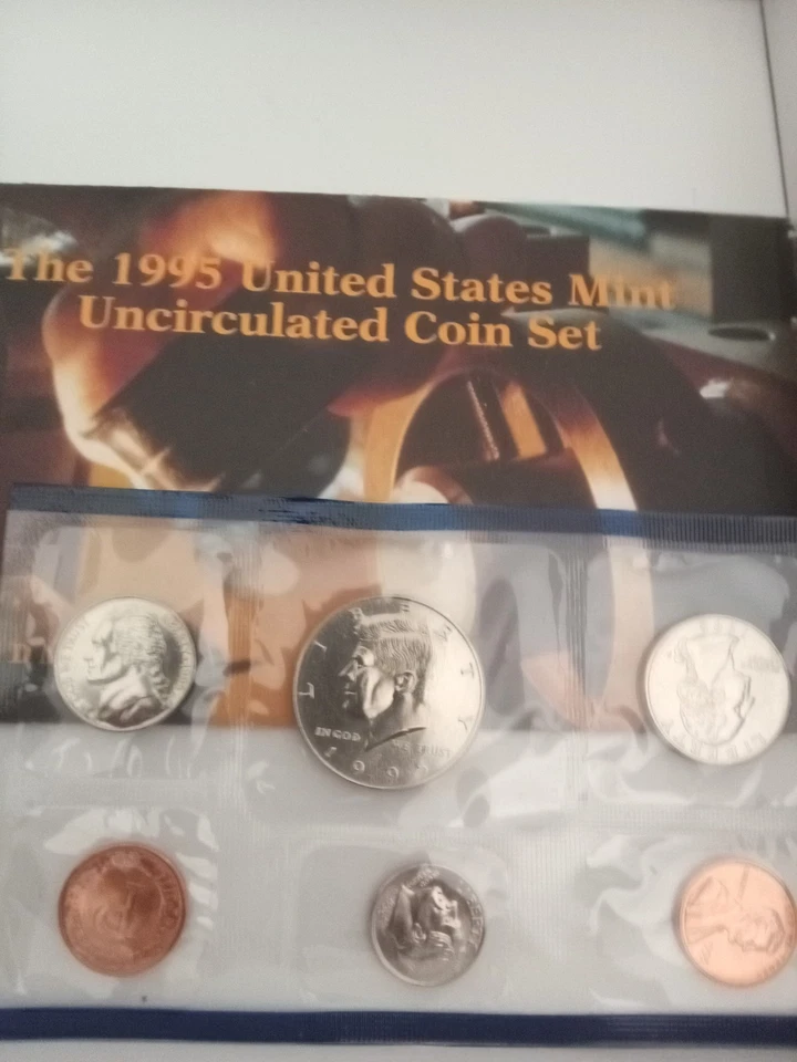1995, 1996 P&D Mint Set Brilliant Uncirculated US (10 Coin Set) - Image 2 of 2