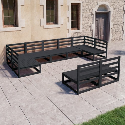 Garten Lounge Set Gartenmöbel Sofa Sitzgruppe 9-tlg. Massivholz Kiefer vidaXL - Bild 3 von 56