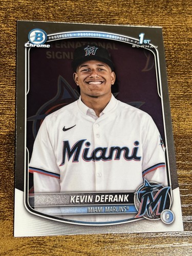 KEVIN DEFRANK 2025 Bowman Chrome #BCP-205 Marlins 1st - Picture 1 of 2