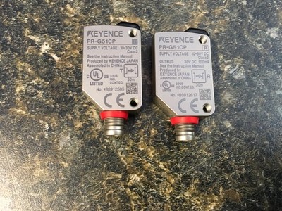Keyence PR-G51CP T&R Thrubeam Photoelectric Sensor M8 4-Pin Connector