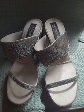 Pedro Garcia Xina Sandal Size 37 Swarovski Crystal 2.5" Heel