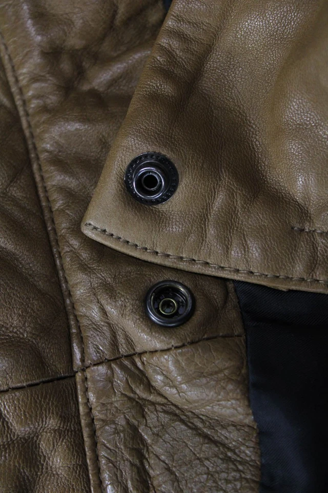 Saia Feminina Etoile Isabel Marant Couro de Cordeiro Marrom Tamanho 34 - Imagem 4 de 4