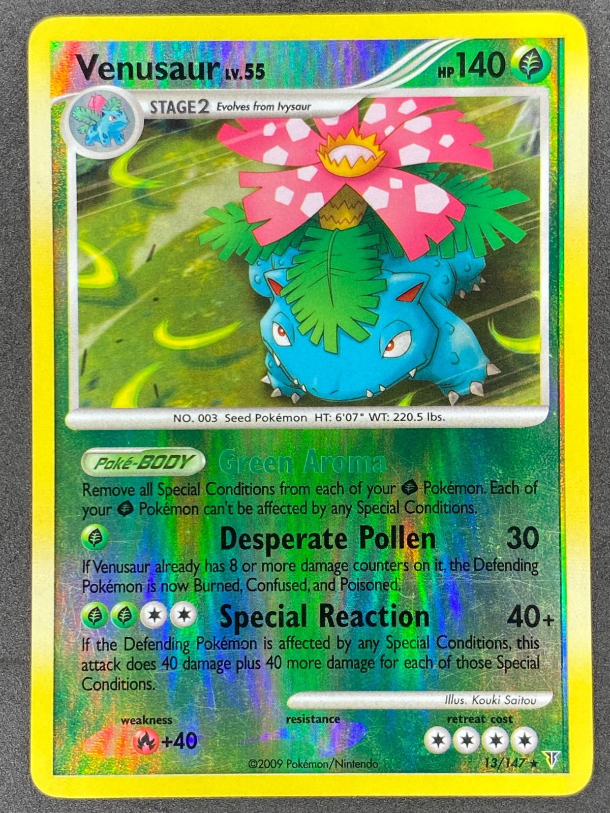 Pokémon Venusaur Reverse Holo 13/147 SV Supreme Victors LP