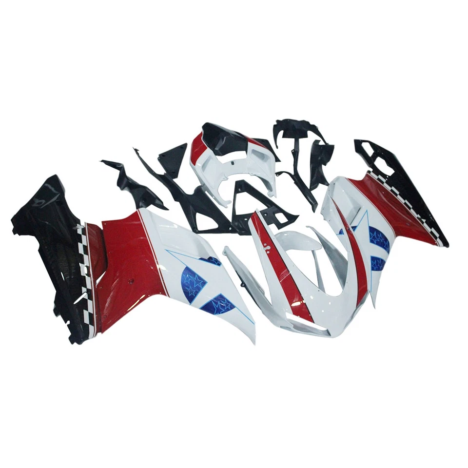 US Stock Fairings Kit for Ducati 1098/848/1198 2007-2012 Bodywork White Red Blue Foto 3 de 4