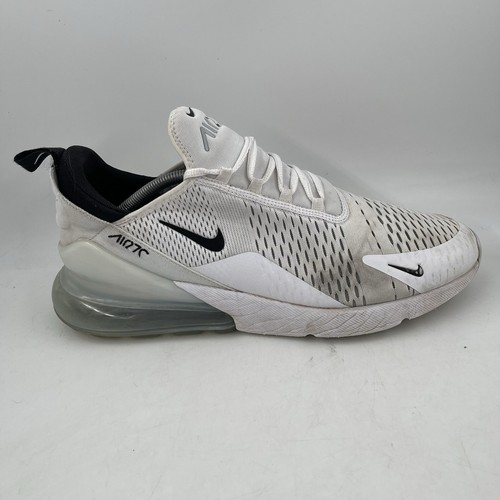 Nike Men’s Air Max 270 React- Size 13 -White Black Athletic Running Shoes
