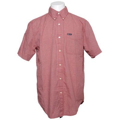 Chaps, Kurzarmhemd, Größe: M, Rot/Weiß, Baumwolle/Polyester, Karo, Herren #szI