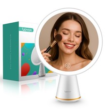 Makeup Mirror Rechargeable Travel Vanity Mirror with Lights Removable Desk Mi...