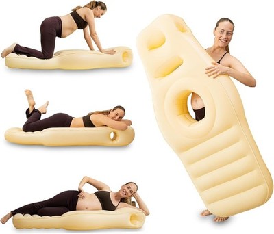 Zone Tech Inflatable Pregnancy Pool Float Belly Pillow