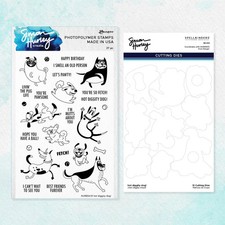 Simon Hurley Create. "HOT DIGGITY DOG " Clear Stamps Only OR Stamp  Dies Bundle